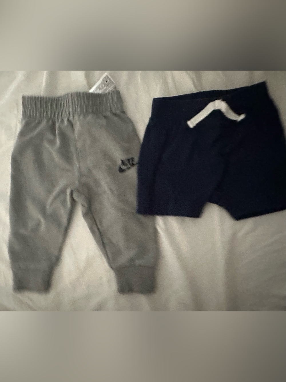 Nike Kids Grey Sweatpants & navy shorts bundle